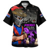 Newcastle Knights Hawaiian Shirt Anzac Day Purple Poppy And Animals That Served