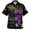 Penrith Panthers Hawaiian Shirt Anzac Day Purple Poppy And Animals That Served