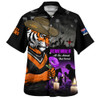 Wests Tigers Hawaiian Shirt Anzac Day Purple Poppy And Animals That Served