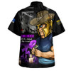 Gold Coast Titans Hawaiian Shirt Anzac Day Purple Poppy And Animals That Served