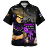 Melbourne Storm Hawaiian Shirt Anzac Day Purple Poppy And Animals That Served