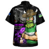 Canberra Raiders Hawaiian Shirt Anzac Day Purple Poppy And Animals That Served