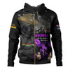 Penrith Panthers Hoodie Anzac Day Purple Poppy And Animals That Served