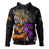 Wests Tigers Hoodie Anzac Day Purple Poppy And Animals That Served
