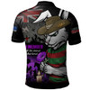 South Sydney Rabbitohs Polo Shirt Anzac Day Purple Poppy And Animals That Served