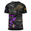 Penrith Panthers T-Shirt Anzac Day Purple Poppy And Animals That Served