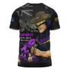 Melbourne Storm T-Shirt Anzac Day Purple Poppy And Animals That Served
