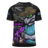 New South Wales Blues T-Shirt Anzac Day Purple Poppy And Animals That Served