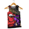Redcliffe Dolphins Men Singlet Anzac Day Purple Poppy And Animals That Served