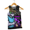 New South Wales Blues Men Singlet Anzac Day Purple Poppy And Animals That Served