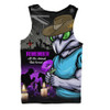 New South Wales Blues Men Singlet Anzac Day Purple Poppy And Animals That Served