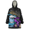 Cronulla-Sutherland Sharks Snug Hoodie Anzac Day Purple Poppy And Animals That Served