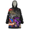 Newcastle Knights Snug Hoodie Anzac Day Purple Poppy And Animals That Served
