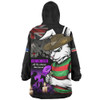 South Sydney Rabbitohs Snug Hoodie Anzac Day Purple Poppy And Animals That Served