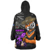 Wests Tigers Snug Hoodie Anzac Day Purple Poppy And Animals That Served