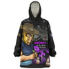 Gold Coast Titans Snug Hoodie Anzac Day Purple Poppy And Animals That Served