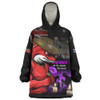 Redcliffe Dolphins Snug Hoodie Anzac Day Purple Poppy And Animals That Served