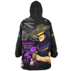 Melbourne Storm Snug Hoodie Anzac Day Purple Poppy And Animals That Served