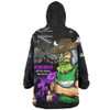 Canberra Raiders Snug Hoodie Anzac Day Purple Poppy And Animals That Served