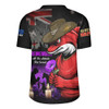 Redcliffe Dolphins Rugby Jersey Anzac Day Purple Poppy And Animals That Served