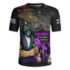 New Zealand Warriors Rugby Jersey Anzac Day Purple Poppy And Animals That Served