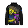 Parramatta Eels Padded Jacket Anzac Day Purple Poppy And Animals That Served