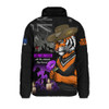 Wests Tigers Padded Jacket Anzac Day Purple Poppy And Animals That Served