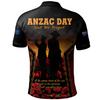 Australia Polo Shirt Anzac Day Dawn Remembrance Eternal Tribute