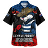 Geelong Cats Hawaiian Shirt ANZAC Day Not For Victory For Remembrance