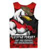 Sydney Swans Men Singlet ANZAC Day Not For Victory For Remembrance