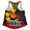 GWS GIANTS Women Racerback Singlet ANZAC Day Not For Victory For Remembrance