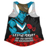 Port Adelaide Women Racerback Singlet ANZAC Day Not For Victory For Remembrance