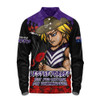 Fremantle Long Sleeve Polo Shirt ANZAC Day Not For Victory For Remembrance