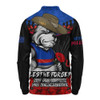 Western Bulldogs Long Sleeve Polo Shirt ANZAC Day Not For Victory For Remembrance