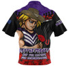 Fremantle Zip Polo Shirt ANZAC Day Not For Victory For Remembrance
