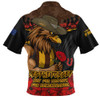 Hawthorn Zip Polo Shirt ANZAC Day Not For Victory For Remembrance