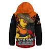 GWS GIANTS Hooded Padded Jacket ANZAC Day Not For Victory For Remembrance