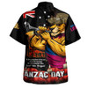 Brisbane Lions Hawaiian Shirt Anzac Day Dawn Of Courage Eternal Tribute
