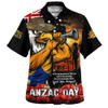 West Coast Eagles Hawaiian Shirt Anzac Day Dawn Of Courage Eternal Tribute