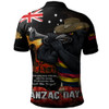 Adelaide Crows Polo Shirt Anzac Day Dawn Of Courage Eternal Tribute
