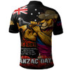 Brisbane Lions Polo Shirt Anzac Day Dawn Of Courage Eternal Tribute