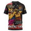 Brisbane Lions T-Shirt Anzac Day Dawn Of Courage Eternal Tribute