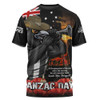 Collingwood T-Shirt Anzac Day Dawn Of Courage Eternal Tribute