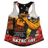 Richmond Women Racerback Singlet Anzac Day Dawn Of Courage Eternal Tribute