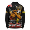 Richmond Long Sleeve Polo Shirt Anzac Day Dawn Of Courage Eternal Tribute