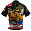 West Coast Eagles Zip Polo Shirt Anzac Day Dawn Of Courage Eternal Tribute