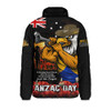 West Coast Eagles Padded Jacket Anzac Day Dawn Of Courage Eternal Tribute