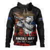 Canterbury-Bankstown Bulldogs Hoodie Anzac Day Rising Dawn Ceremony Lest We Forget Courage