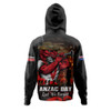 St. George Illawarra Dragons Hoodie Anzac Day Rising Dawn Ceremony Lest We Forget Courage