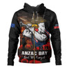 Sydney Roosters Hoodie Anzac Day Rising Dawn Ceremony Lest We Forget Courage